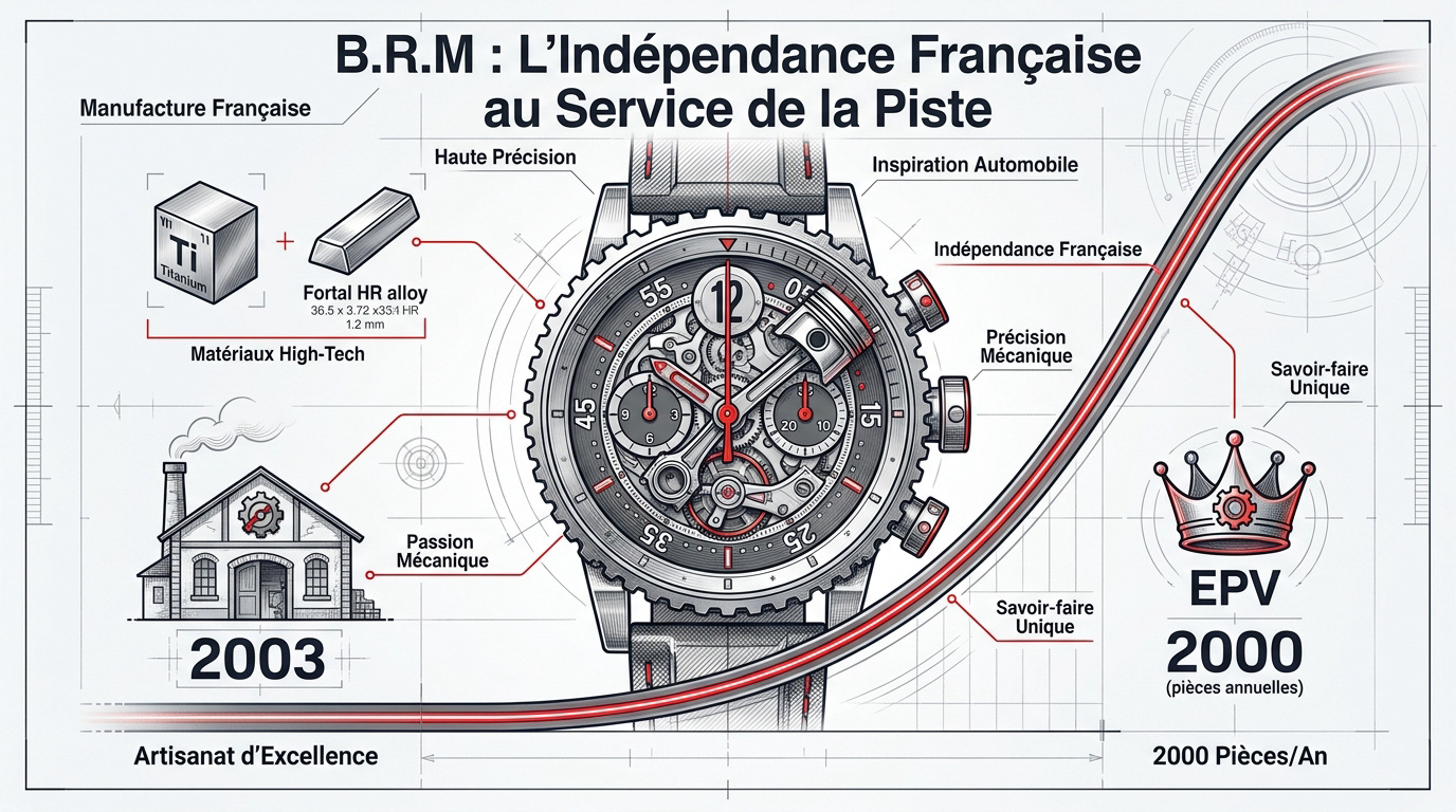 Montre Bernard Richards Manufacture inspirée par l'automobile de compétition