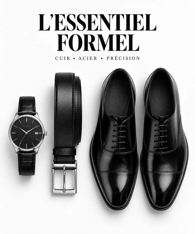 Comment accorder ses accessoires de mode avec une montre élégante en cuir noir et boîtier argenté pour un style formel